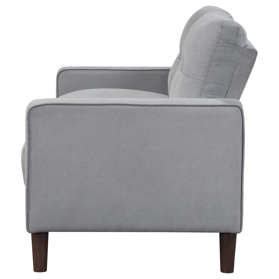 Bowen Upholstered Track Arm Tufted Loveseat Grey view 5