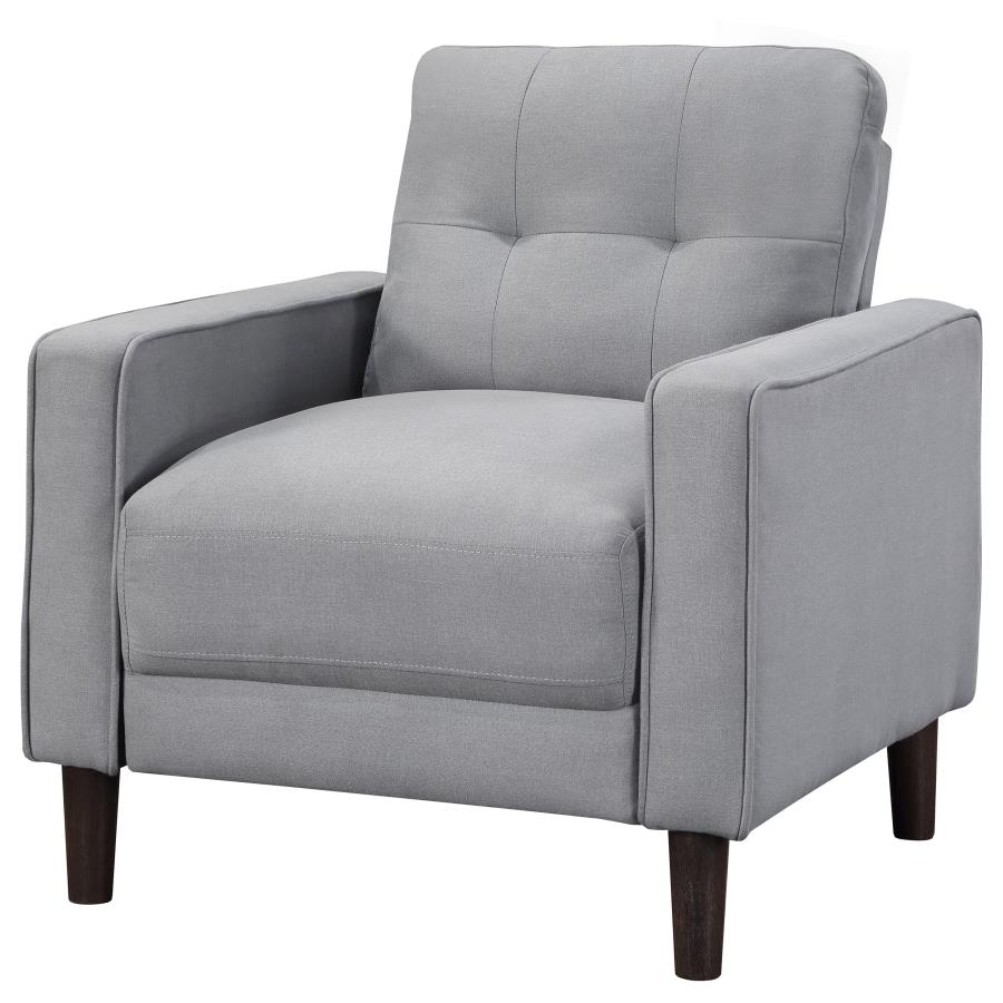 Bowen Upholstered Track Arm Tufted Accent Chair Grey view 4