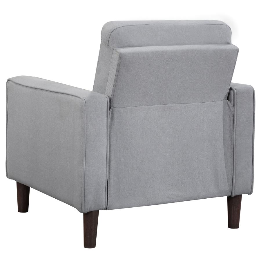Bowen Upholstered Track Arm Tufted Accent Chair Grey view 6