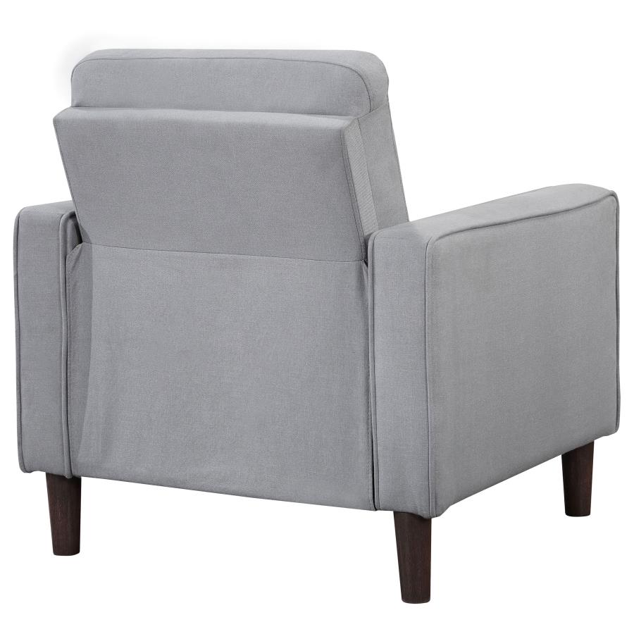 Bowen Upholstered Track Arm Tufted Accent Chair Grey view 7