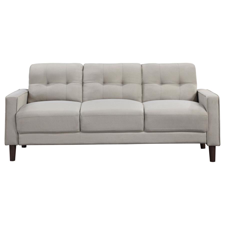 Bowen 2-piece Upholstered Track Arm Tufted Sofa Set Beige view 4