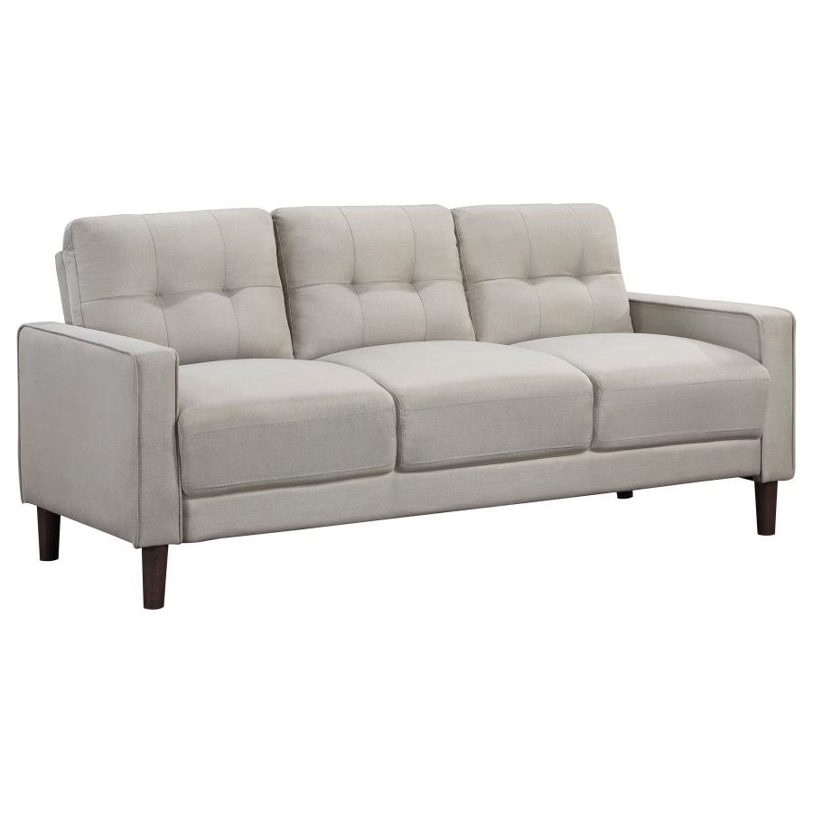 Bowen 3-piece Upholstered Track Arm Tufted Sofa Set Beige view 3