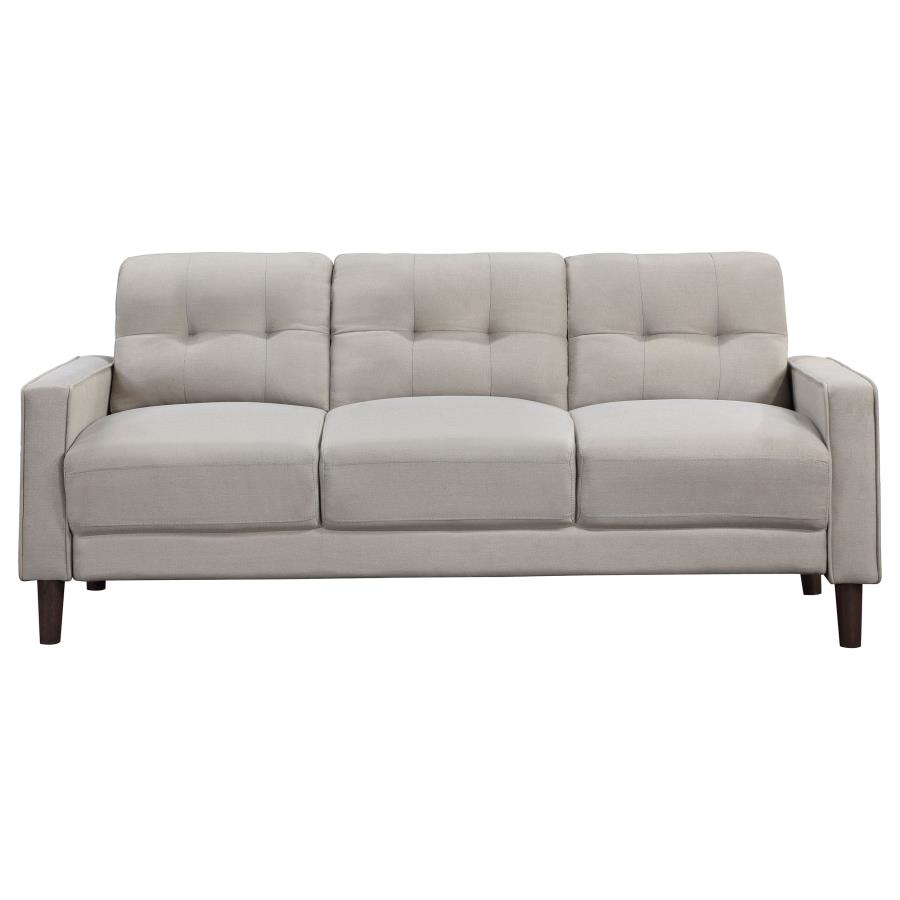 Bowen Upholstered Track Arm Tufted Sofa Beige view 3