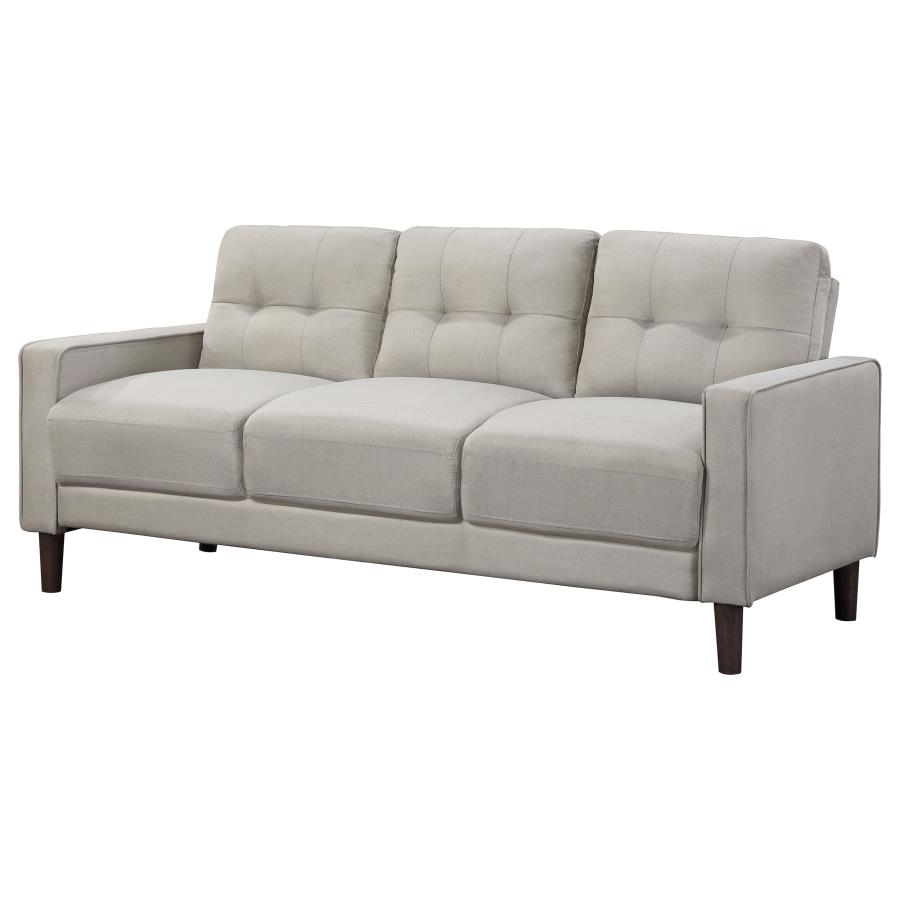Bowen Upholstered Track Arm Tufted Sofa Beige view 4