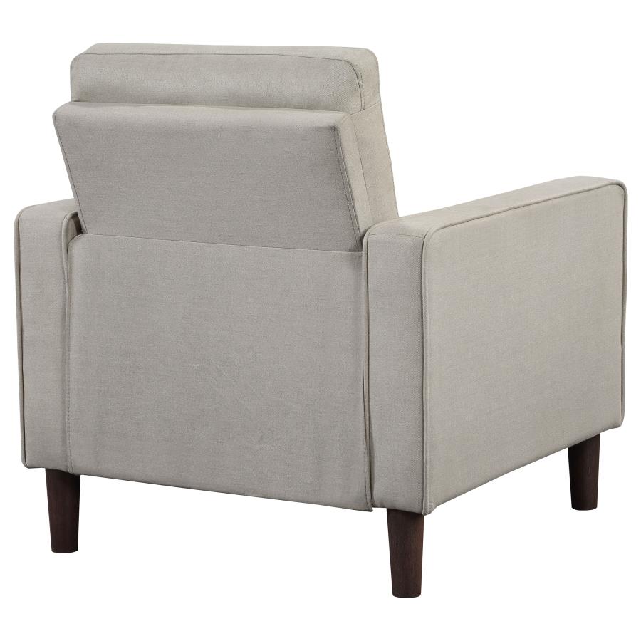 Bowen Upholstered Track Arm Tufted Accent Chair Beige view 7
