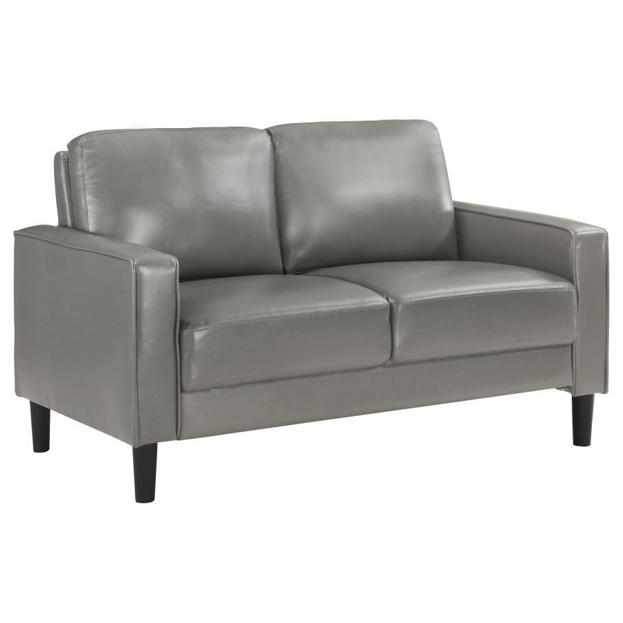 Ruth 2-piece Upholstered Track Arm Sofa Set Grey view 7