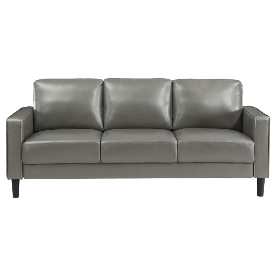 Ruth Upholstered Track Arm Sofa Grey view 3