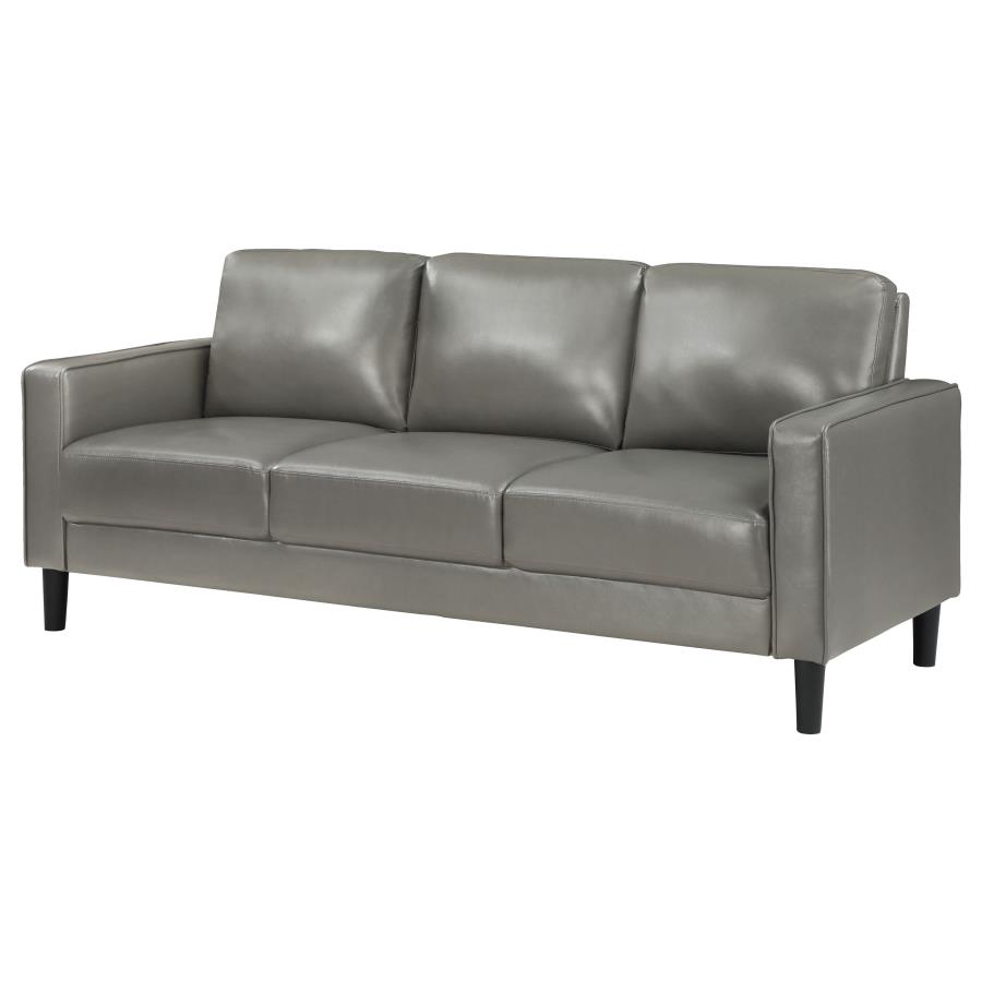 Ruth Upholstered Track Arm Sofa Grey view 4