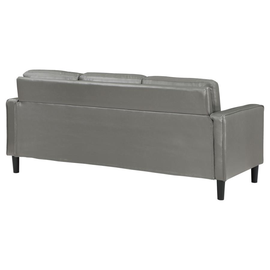 Ruth Upholstered Track Arm Sofa Grey view 7