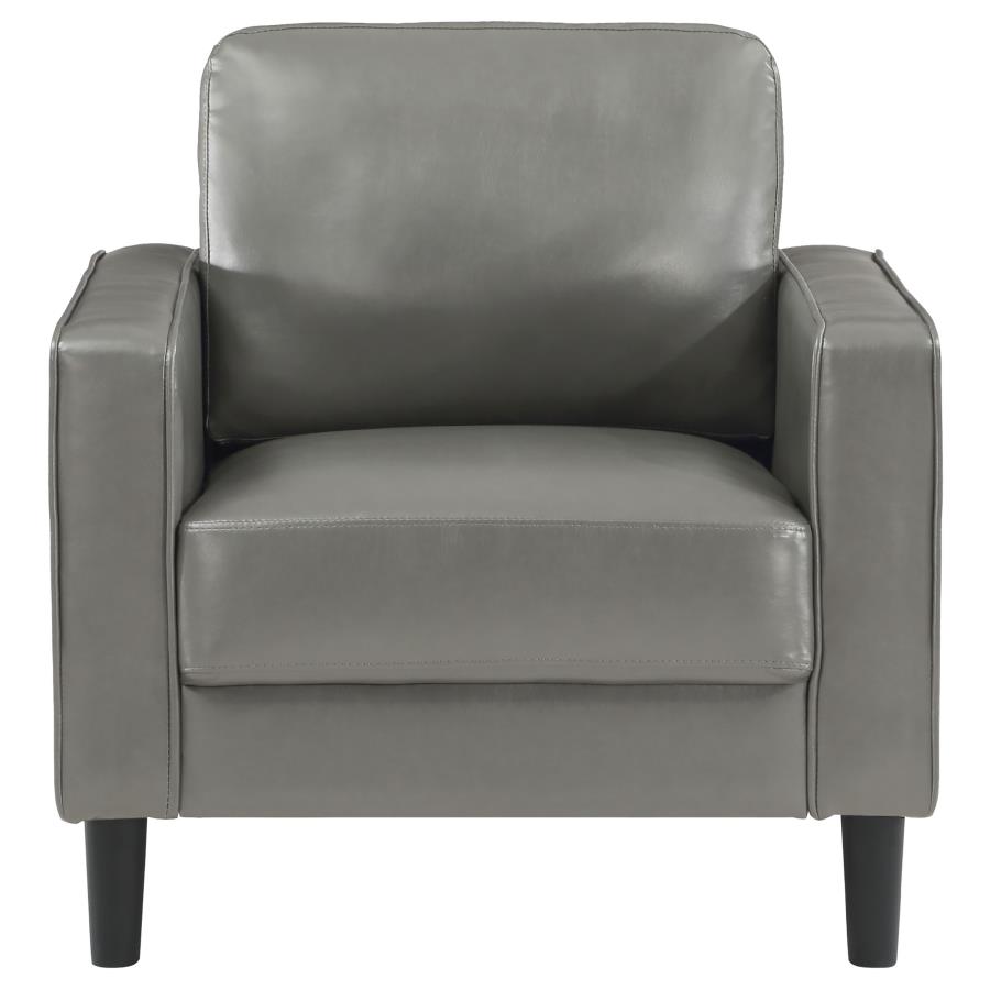 Ruth Upholstered Track Arm Accent Chair Grey view 3