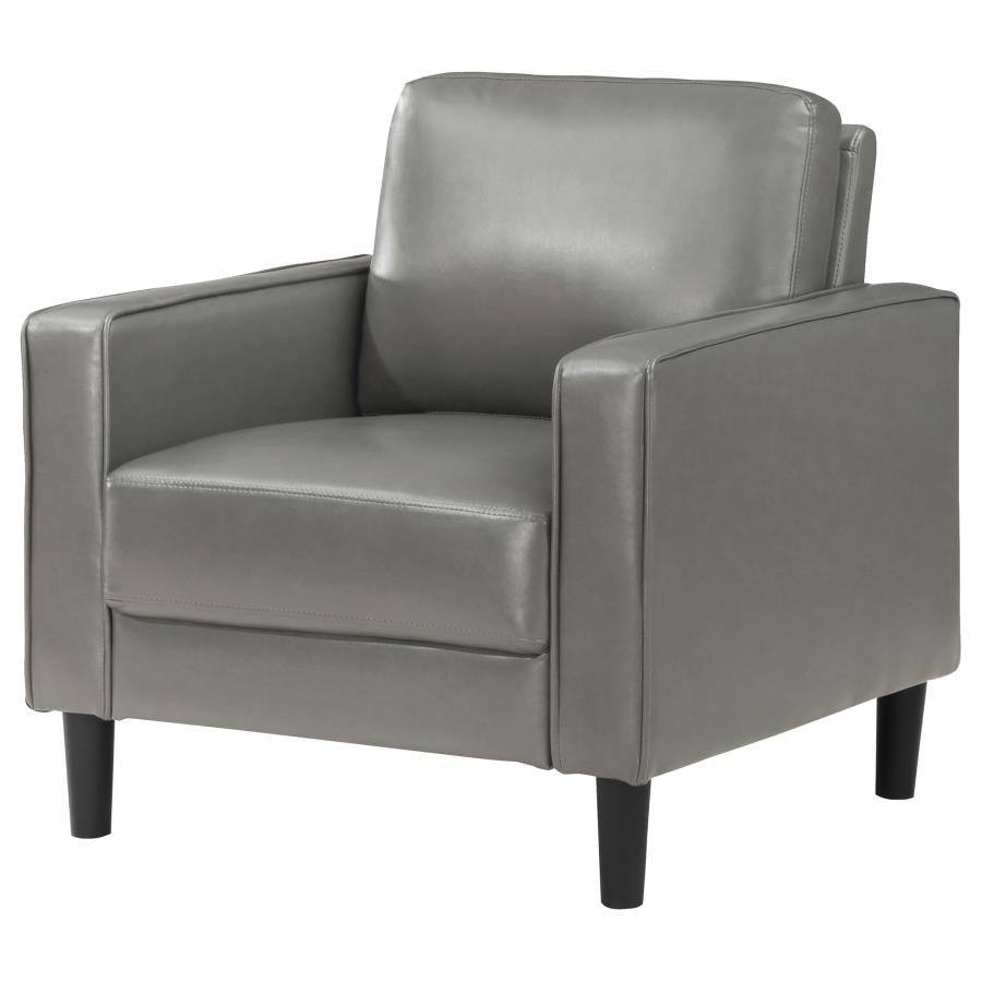 Ruth Upholstered Track Arm Accent Chair Grey view 4