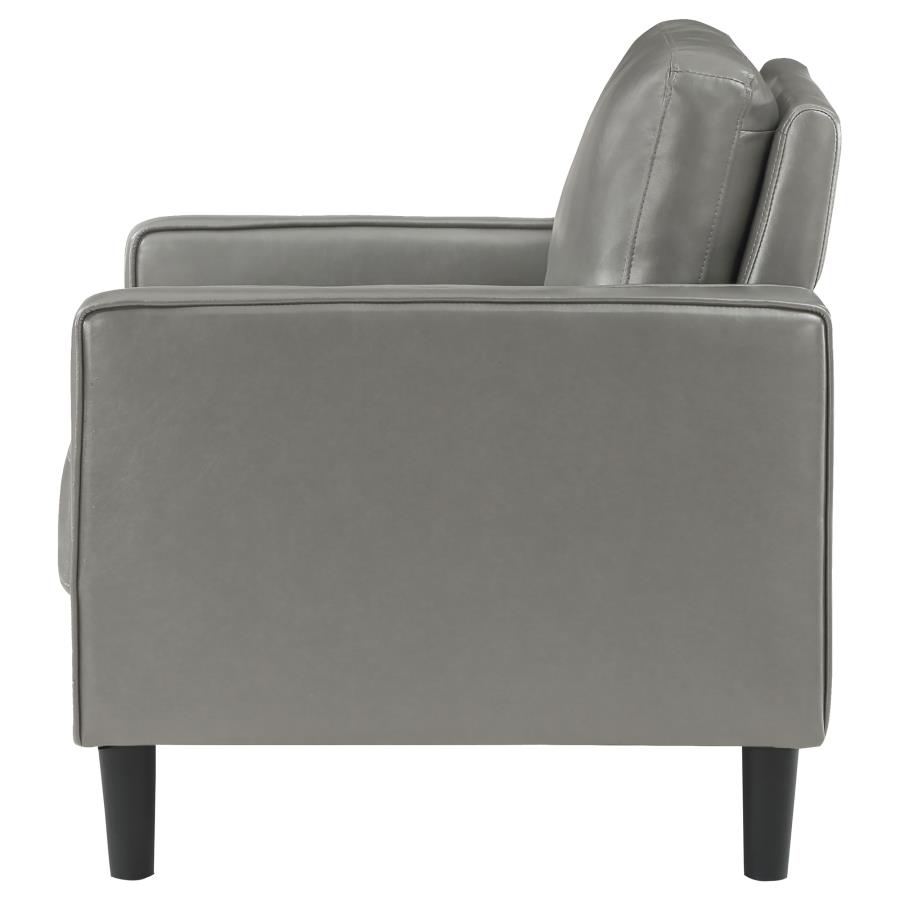 Ruth Upholstered Track Arm Accent Chair Grey view 5