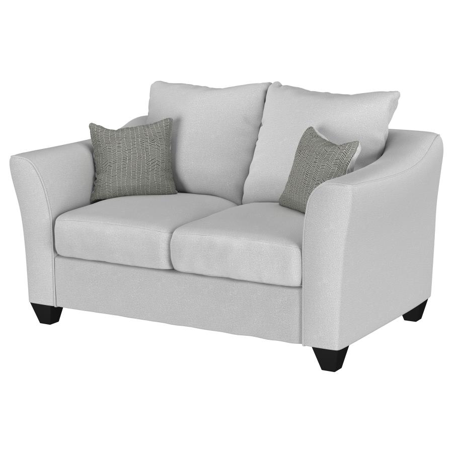 Salizar Upholstered Flared Arm Loveseat Sand view 3