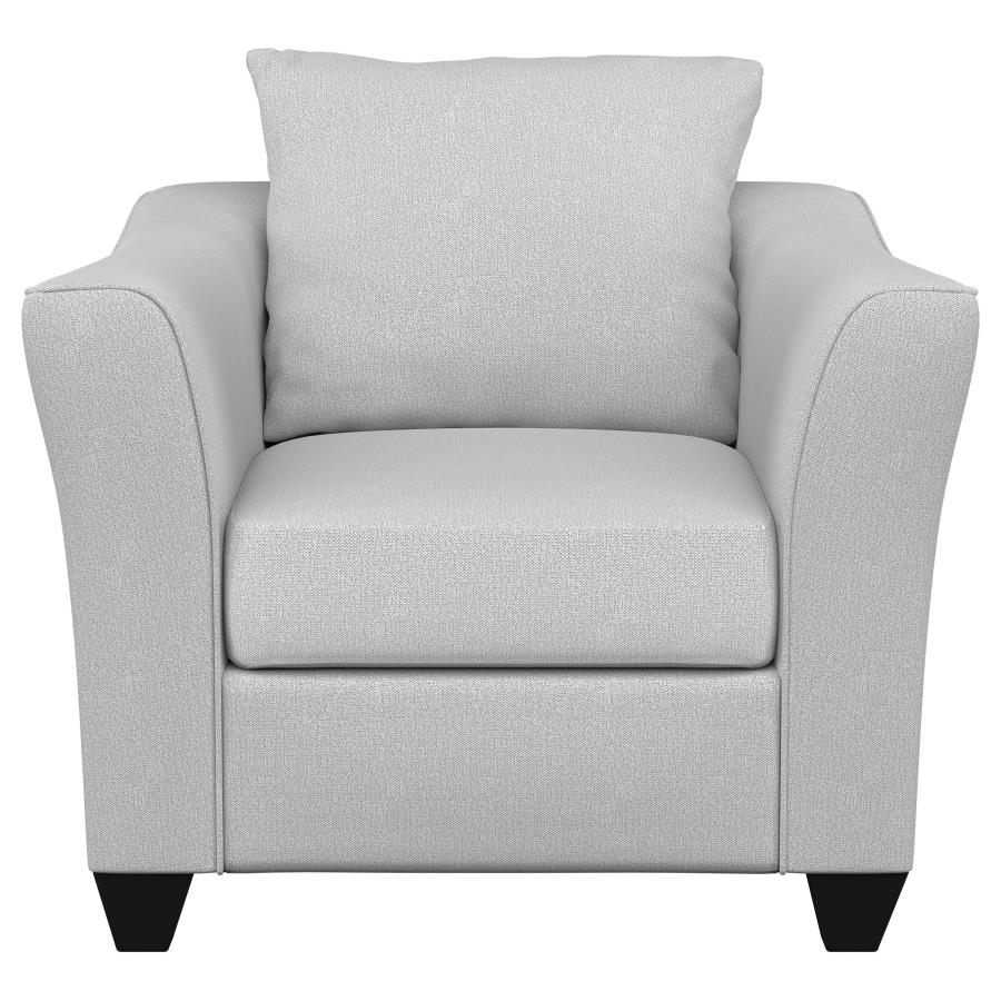 Salizar Upholstered Flared Arm Accent Chair Sand view 3