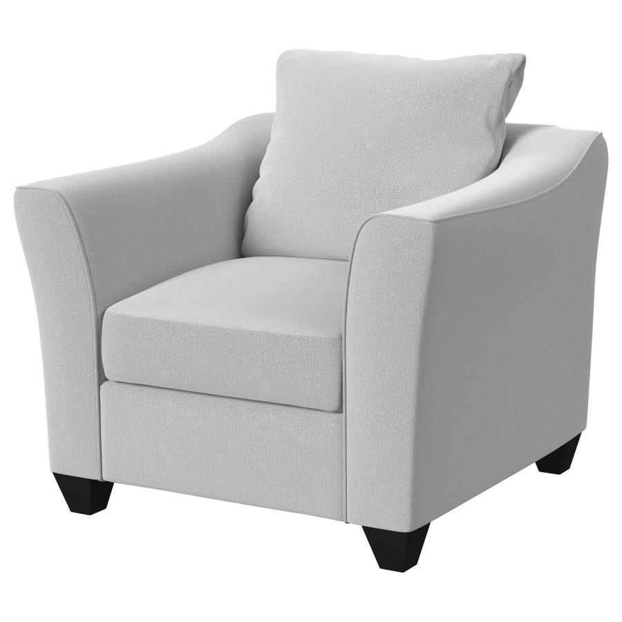 Salizar Upholstered Flared Arm Accent Chair Sand view 4