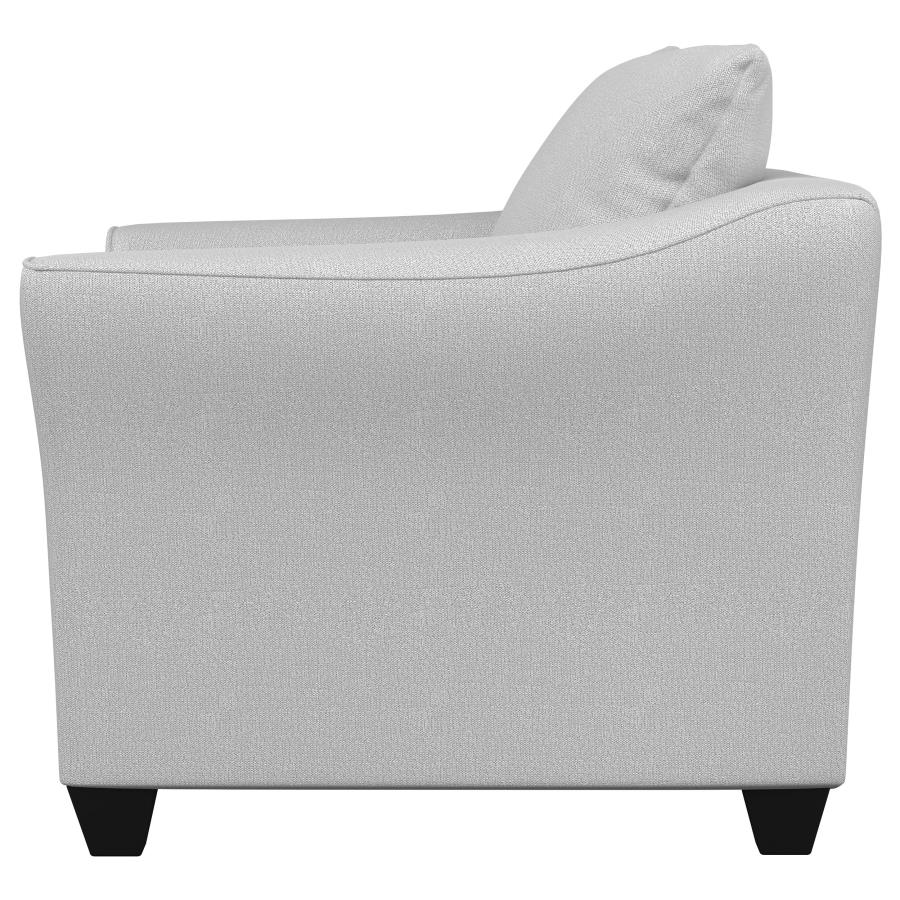 Salizar Upholstered Flared Arm Accent Chair Sand view 5