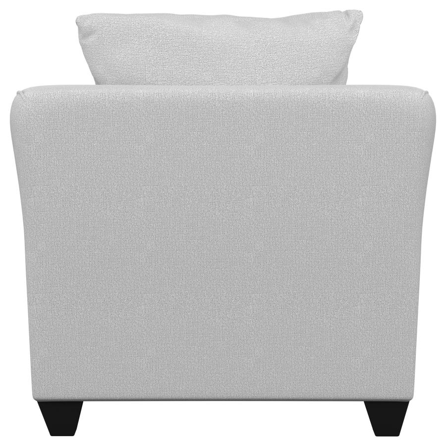 Salizar Upholstered Flared Arm Accent Chair Sand view 7