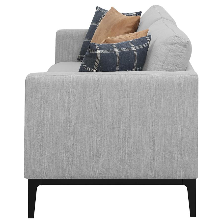 Apperson Upholstered Track Arm Sofa Light Grey view 5