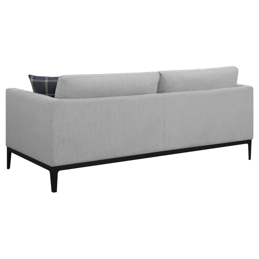 Apperson Upholstered Track Arm Sofa Light Grey view 6
