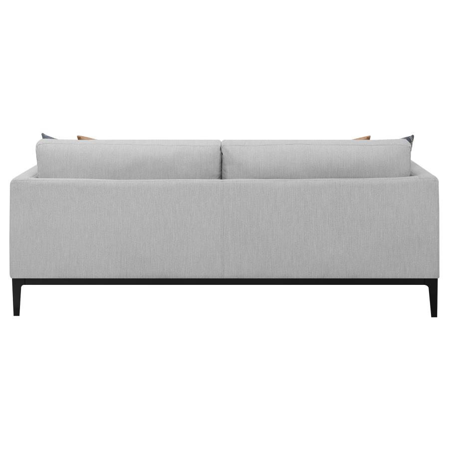 Apperson Upholstered Track Arm Sofa Light Grey view 7