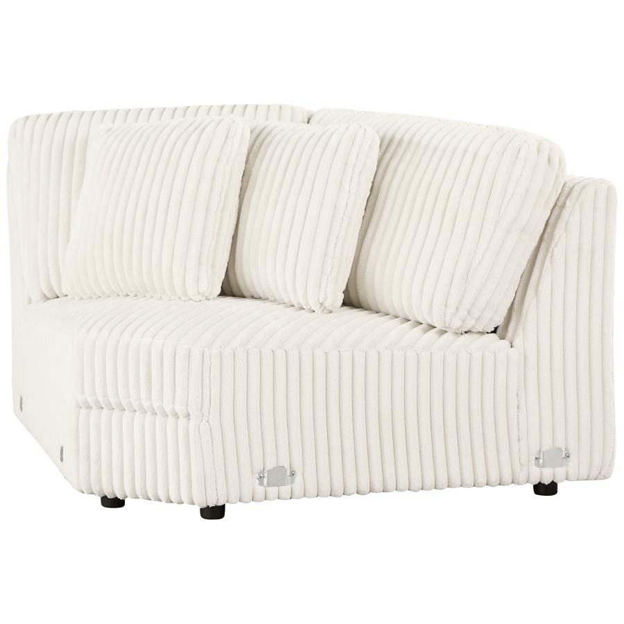 Emberson Upholstered Wedge Ivory view 4