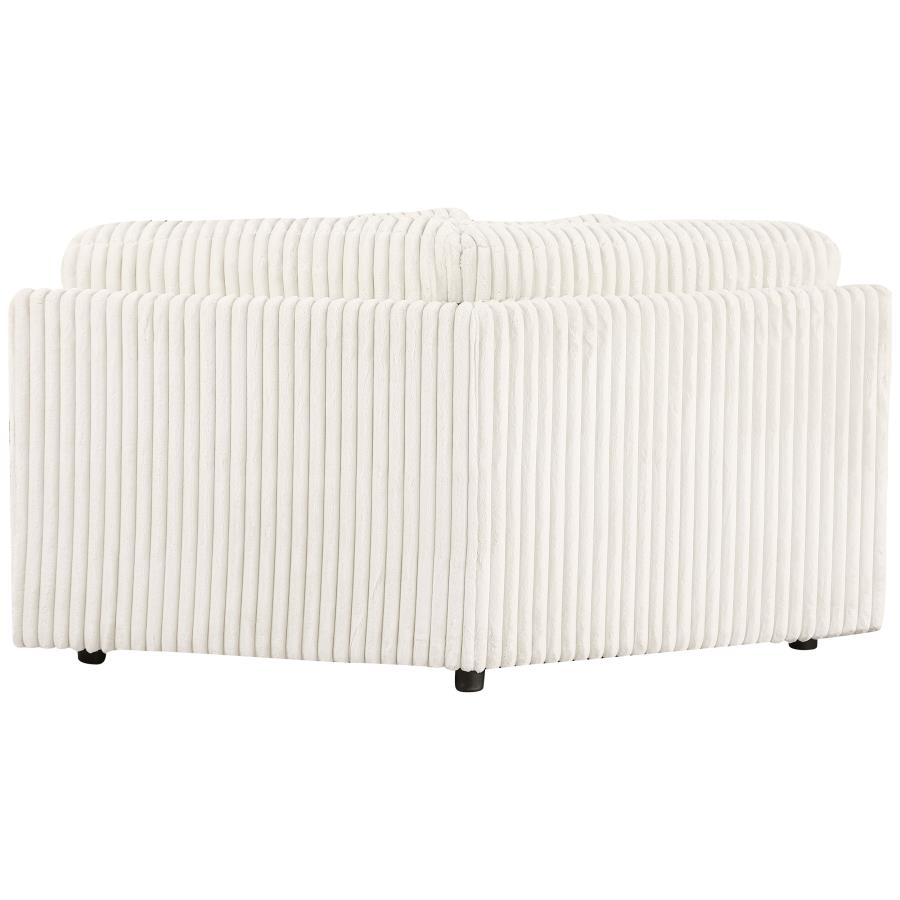 Emberson Upholstered Wedge Ivory view 6