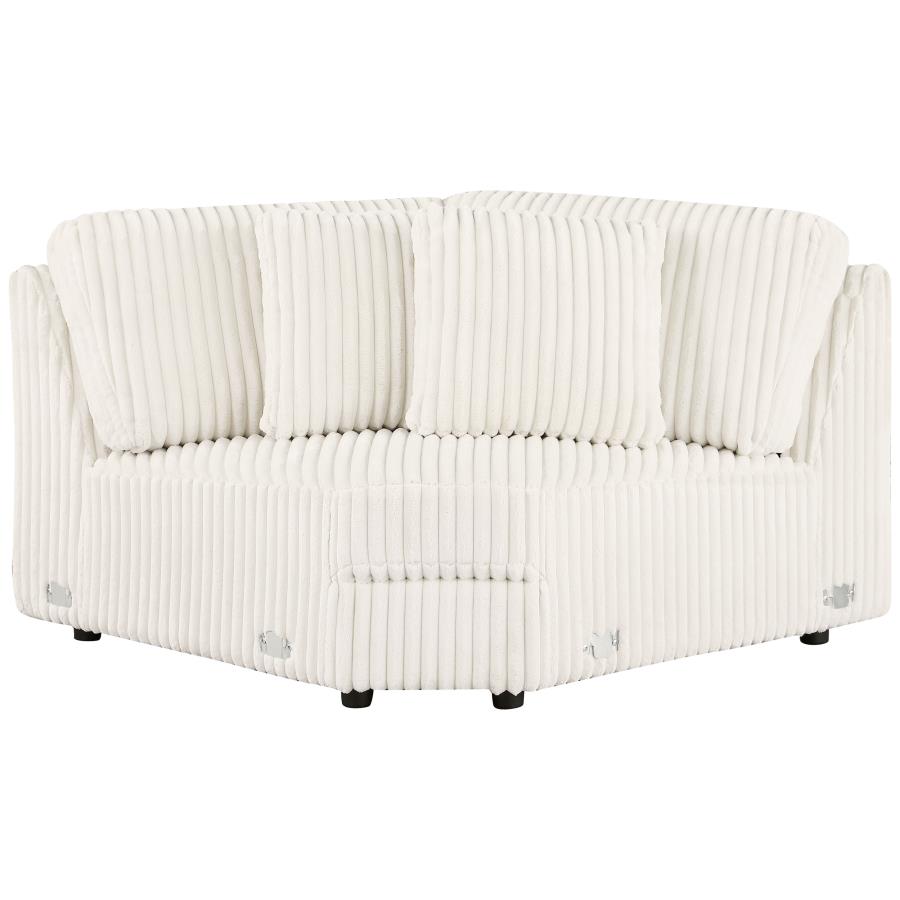 Emberson Upholstered Wedge Ivory