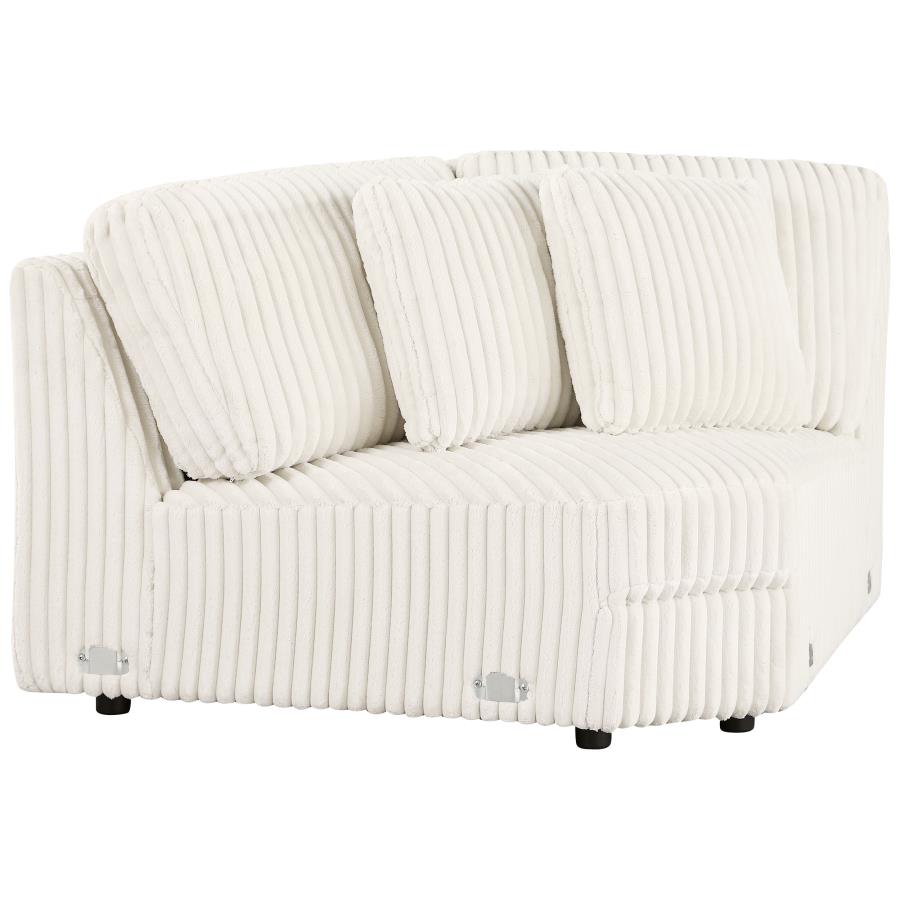 Emberson Upholstered Wedge Ivory view 3