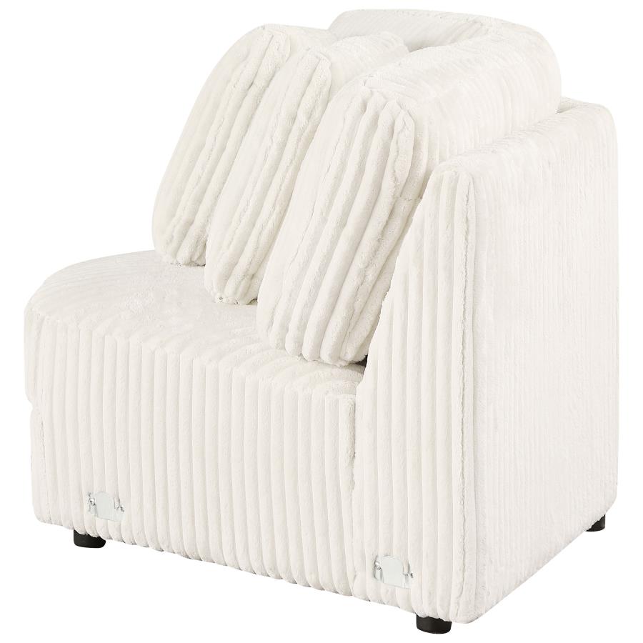 Emberson Upholstered Wedge Ivory view 5