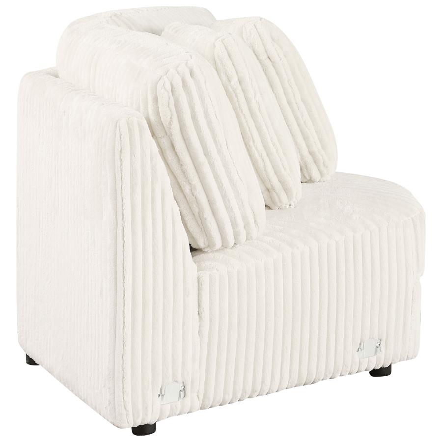 Emberson Upholstered Wedge Ivory view 7