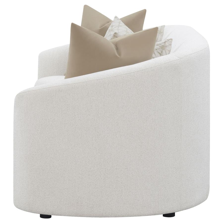Rainn Boucle Upholstered Sloped Arm Sofa Latte view 5