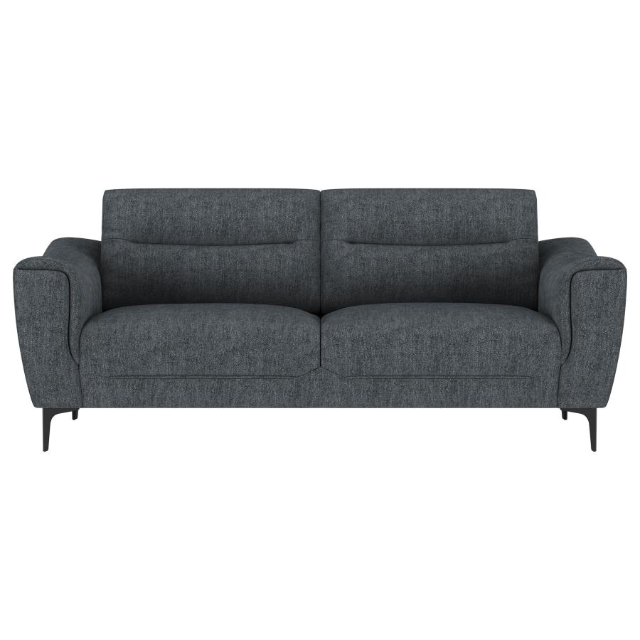 Nolan 2-piece Upholstered Sofa Set Charcoal view 4
