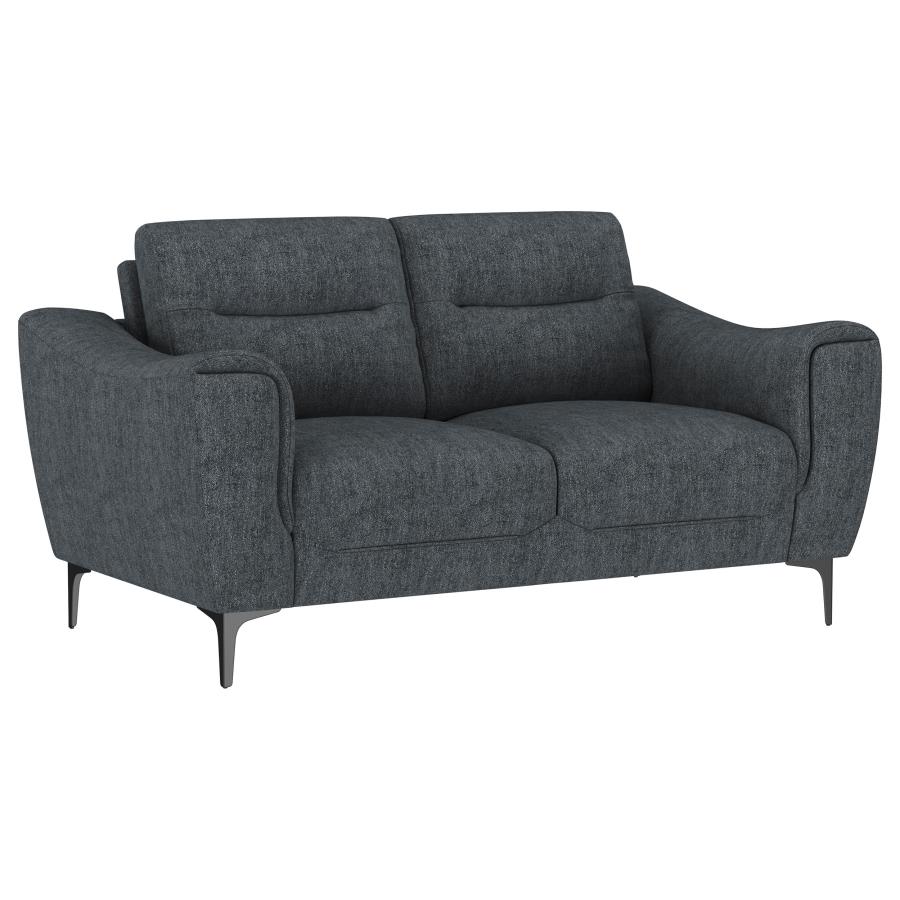 Nolan 2-piece Upholstered Sofa Set Charcoal view 7