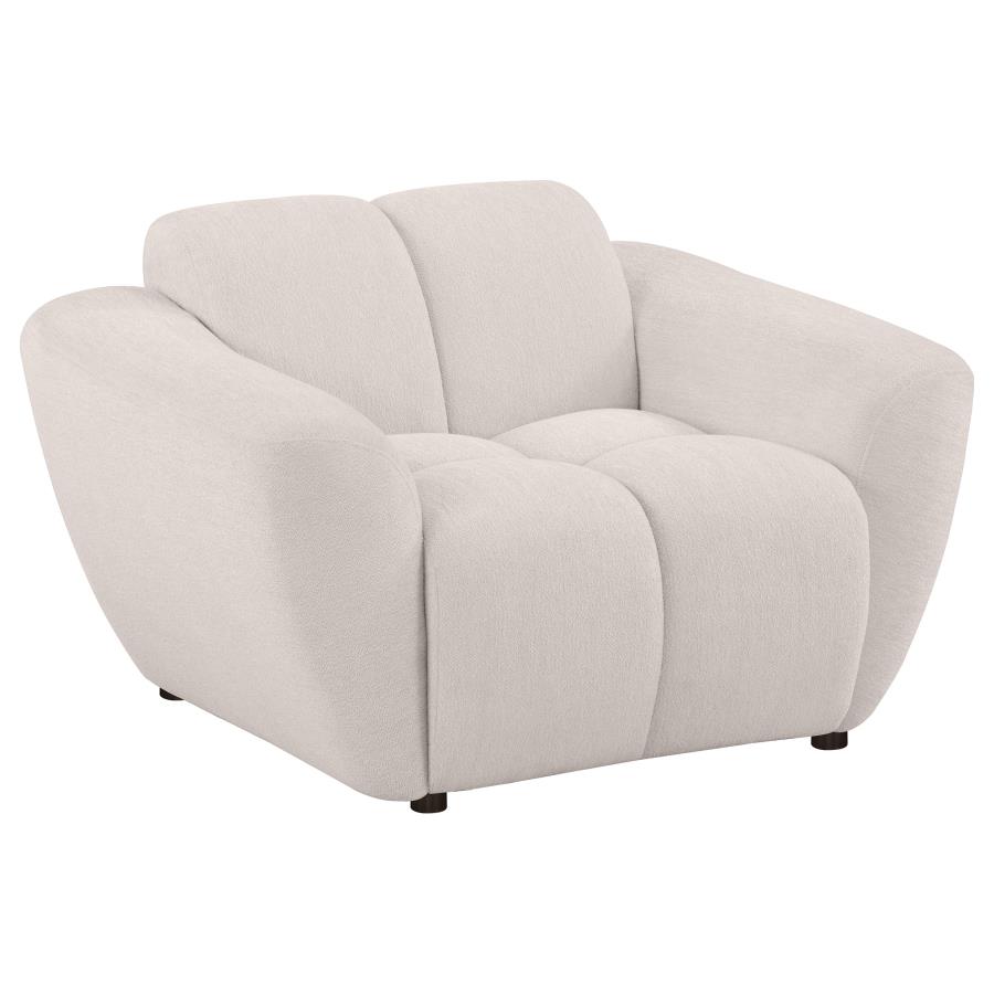 Destino 3-piece Chenille Splayed Arm Sofa Set Greige view 7