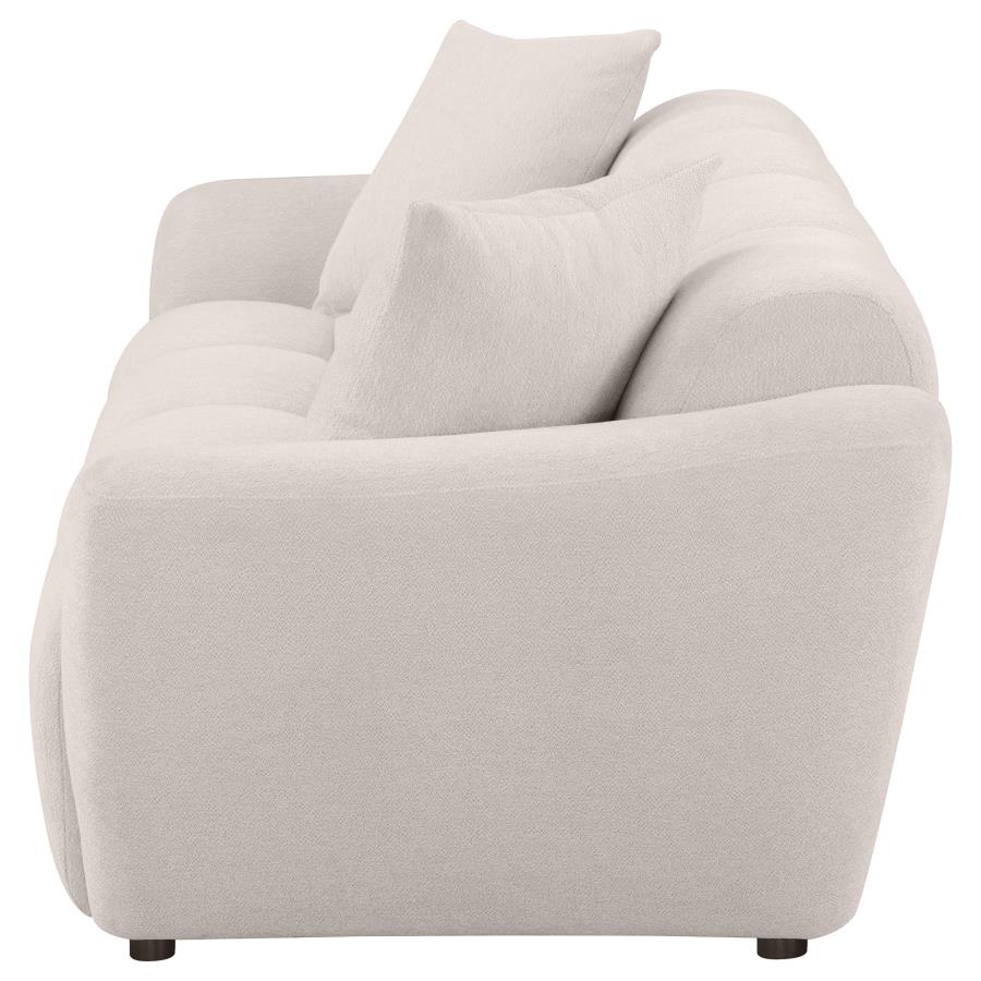 Destino Chenille Upholstered Splayed Arm Sofa Greige view 5