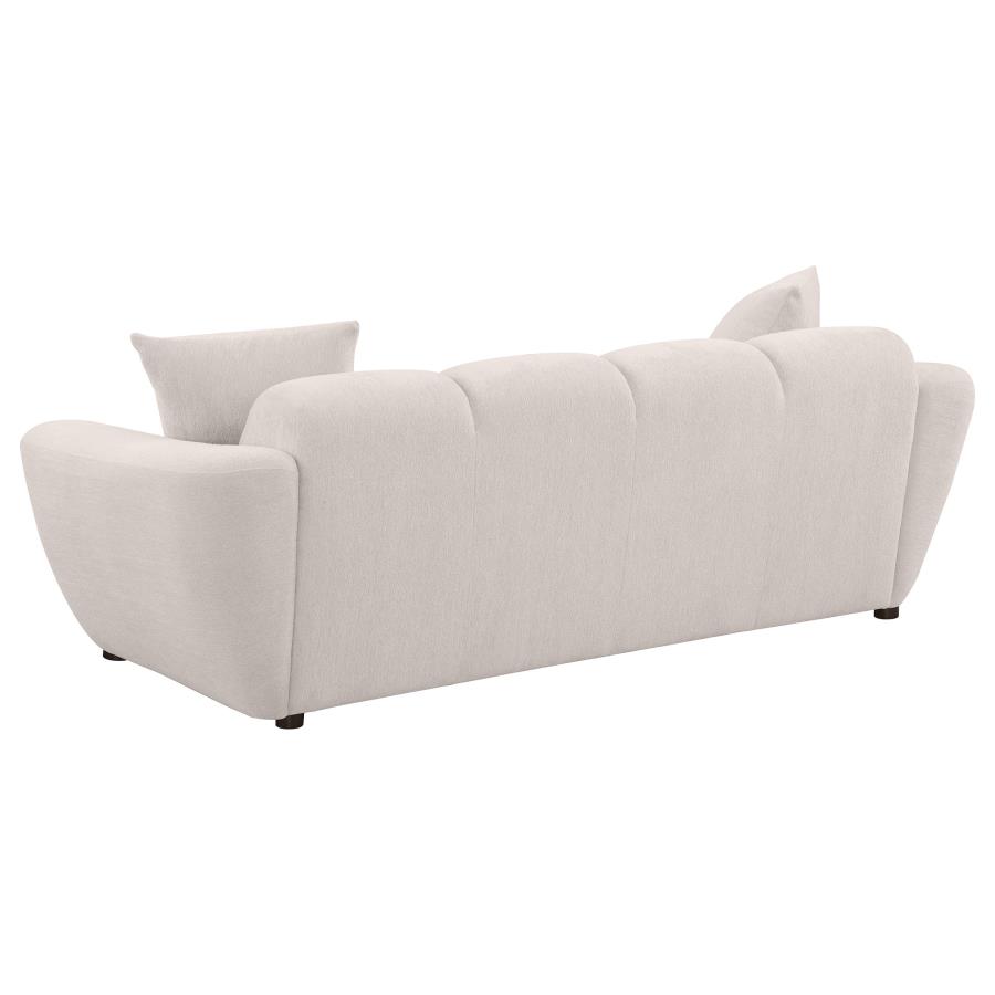 Destino Chenille Upholstered Splayed Arm Sofa Greige view 6