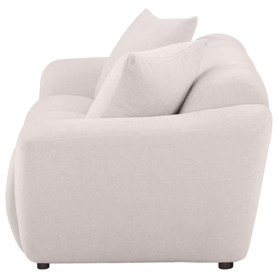 Destino Chenille Upholstered Splayed Arm Loveseat Greige view 5