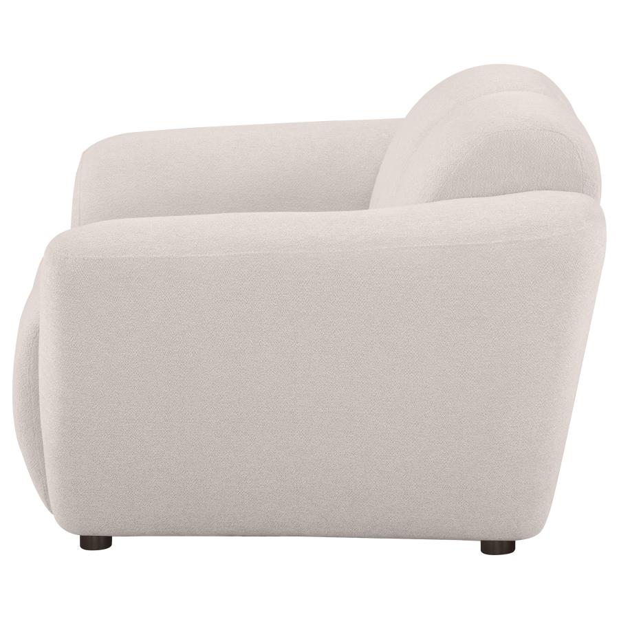Destino Chenille Upholstered Splayed Arm Accent Chair Greige view 5