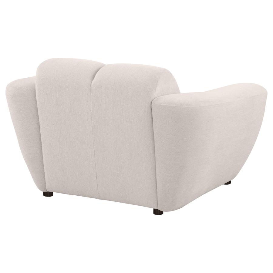 Destino Chenille Upholstered Splayed Arm Accent Chair Greige view 7