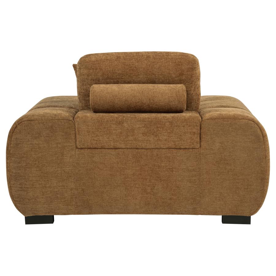 Octavia Upholstered Track Arm Accent Chair Amber view 5