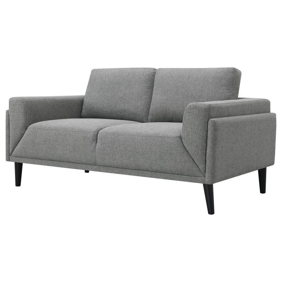 Rilynn Upholstered Track Arm Loveseat Grey view 4