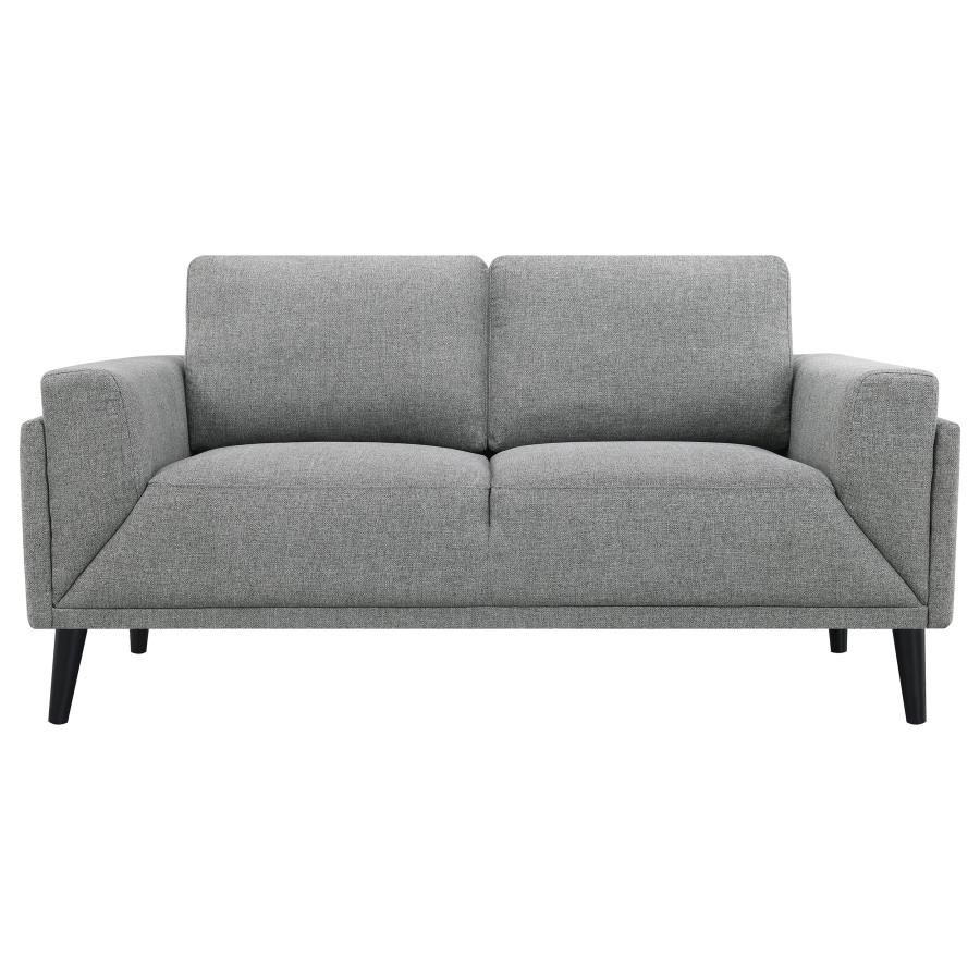 Rilynn Upholstered Track Arm Loveseat Grey view 3