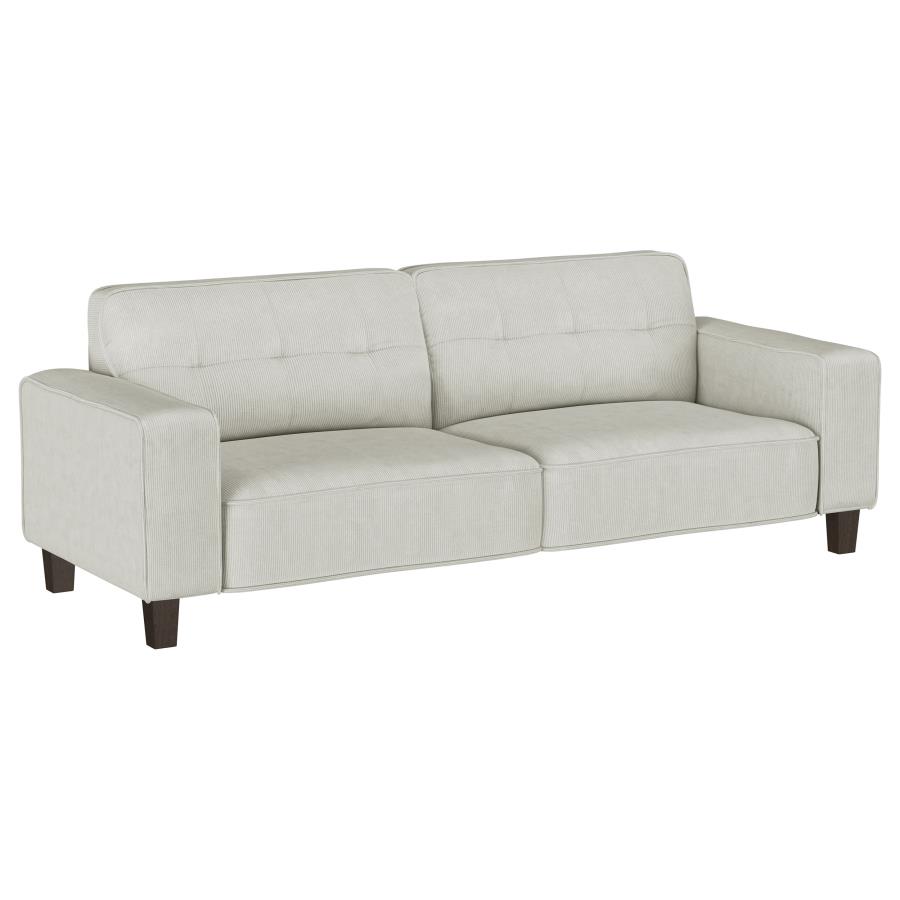 Deerhurst 2-piece Upholstered Track Arm Sofa Set Greige view 3