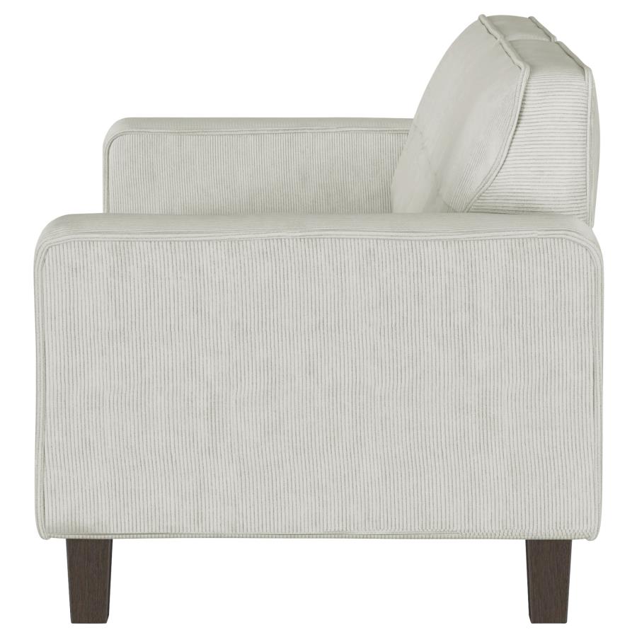 Deerhurst Upholstered Track Arm Tufted Sofa Greige view 5