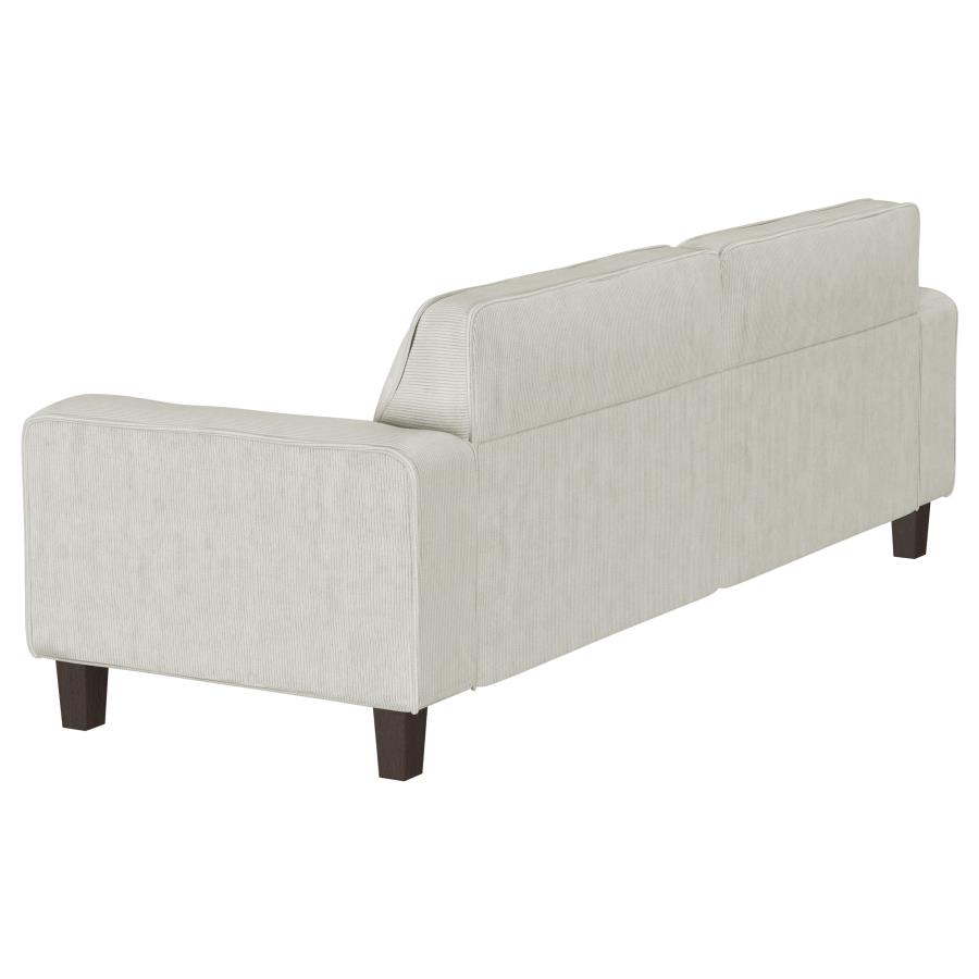 Deerhurst Upholstered Track Arm Tufted Sofa Greige view 6