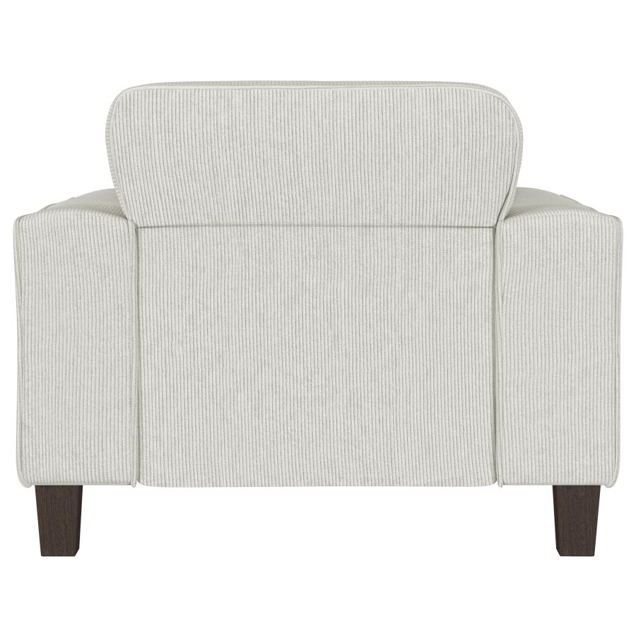 Deerhurst Upholstered Track Arm Tufted Accent Chair Greige view 6