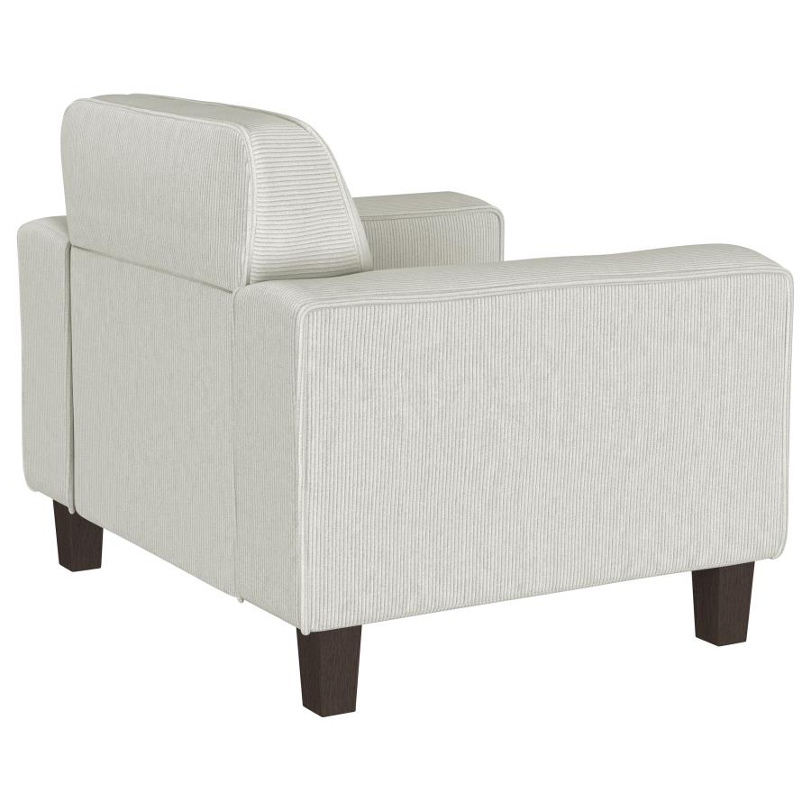 Deerhurst Upholstered Track Arm Tufted Accent Chair Greige view 7