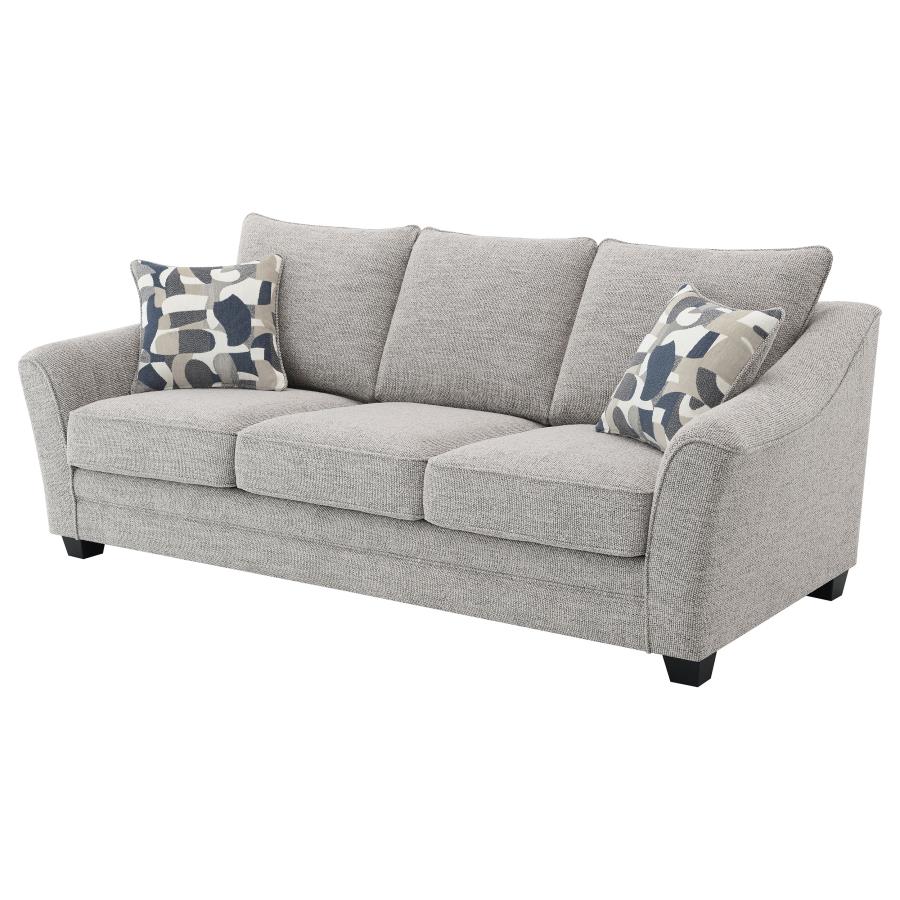 Tomkins Boucle Upholstered Sofa Light Grey view 4