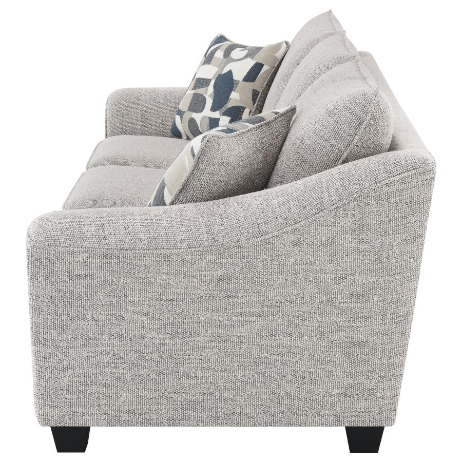Tomkins Boucle Upholstered Sofa Light Grey view 5