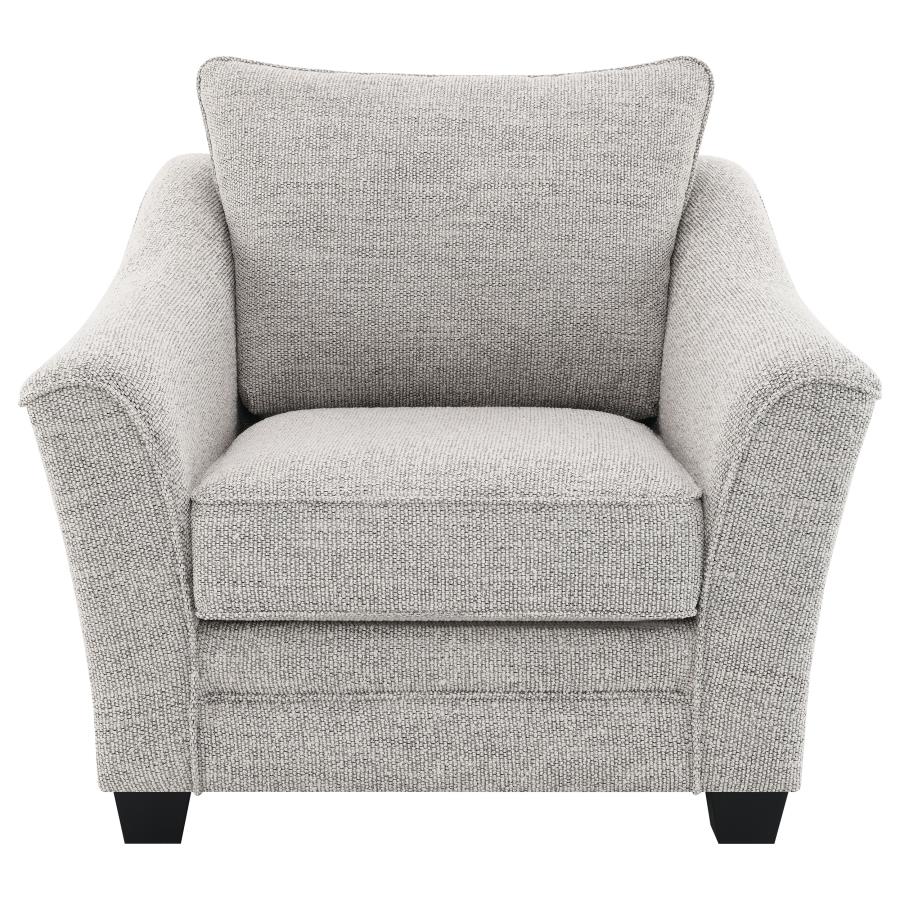 Tomkins Boucle Upholstered Chair Light Grey view 3